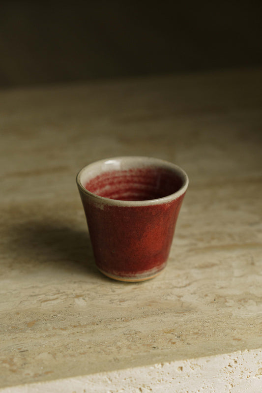 Small Red Tapered Cup