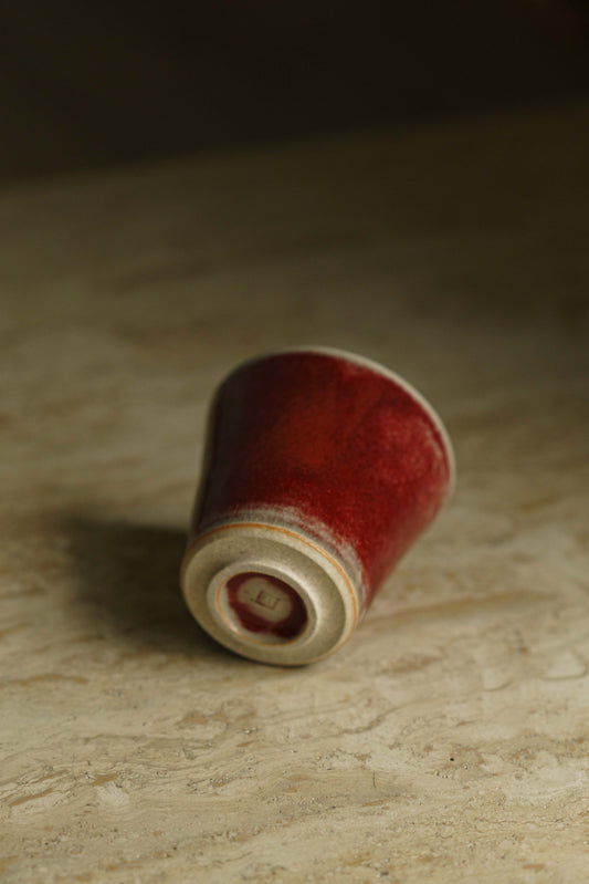 Small Red Tapered Cup