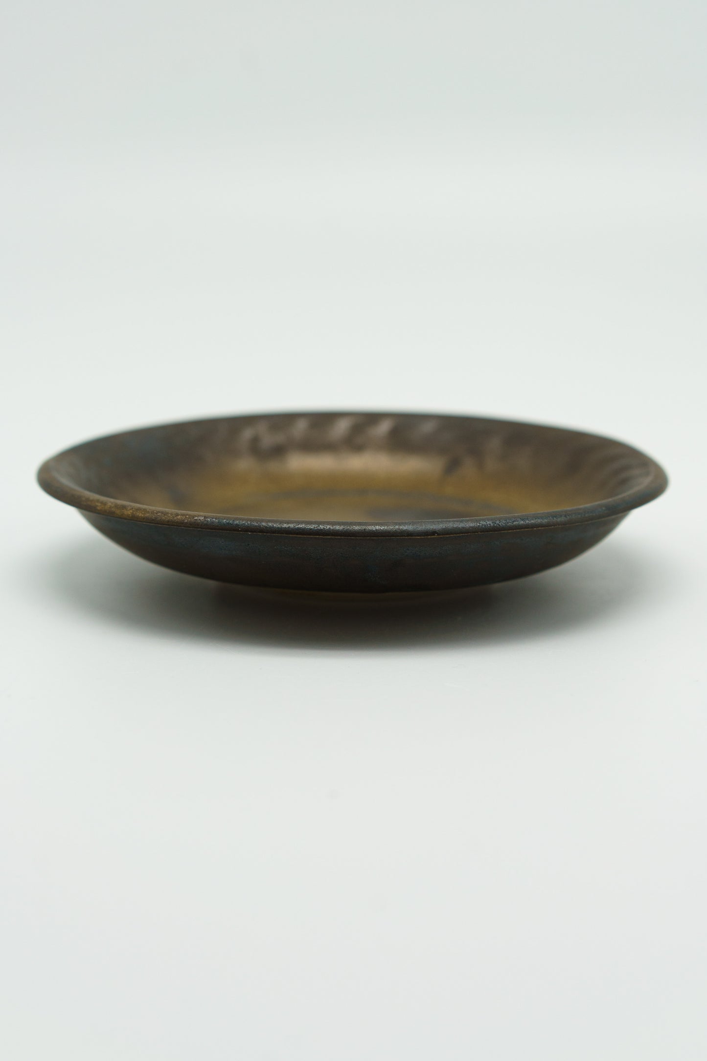 Aged Metallic Bronze Dish