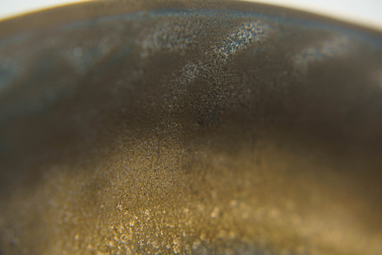 Aged Metallic Bronze Dish