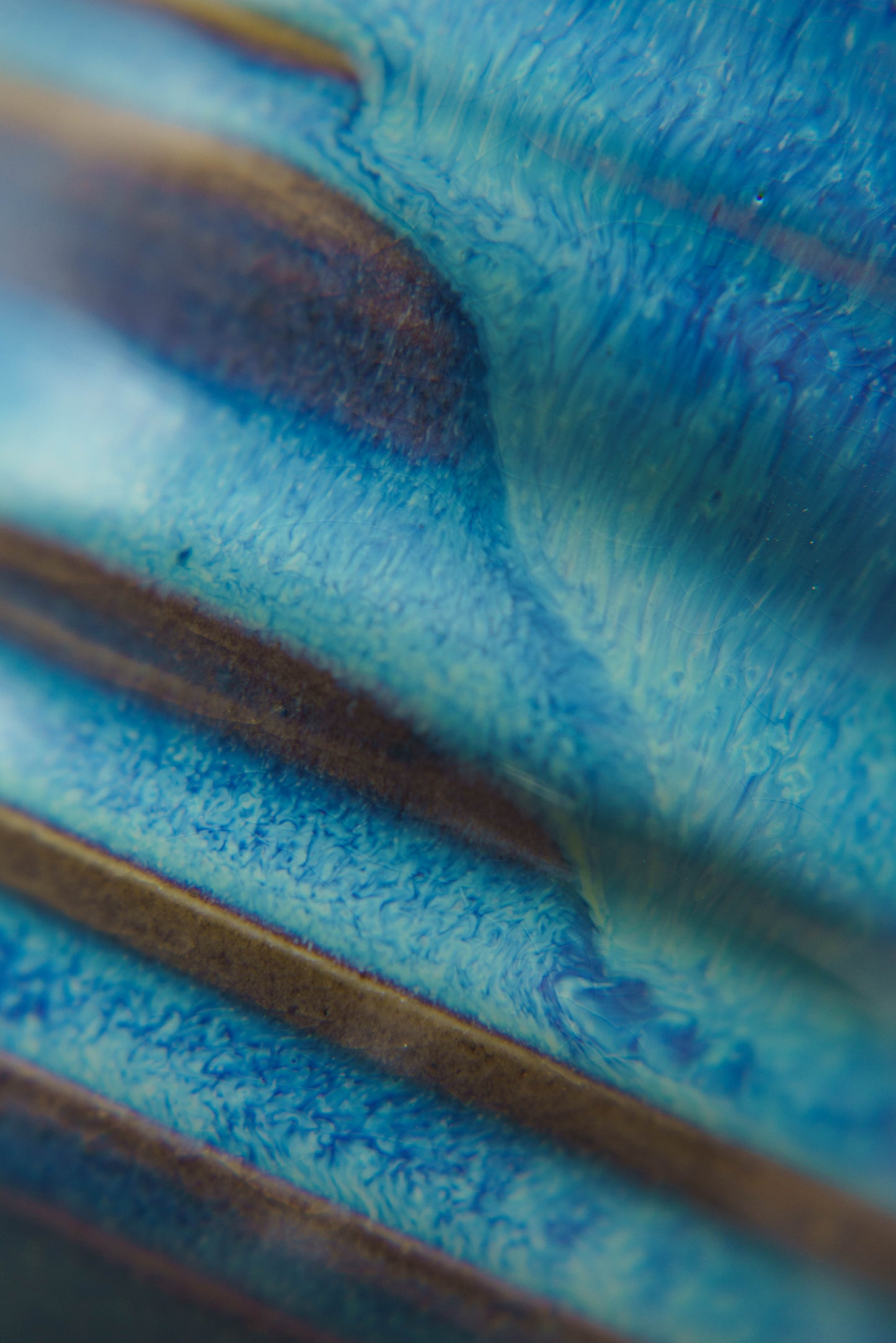 Ridged Cup in Cerulean Blue