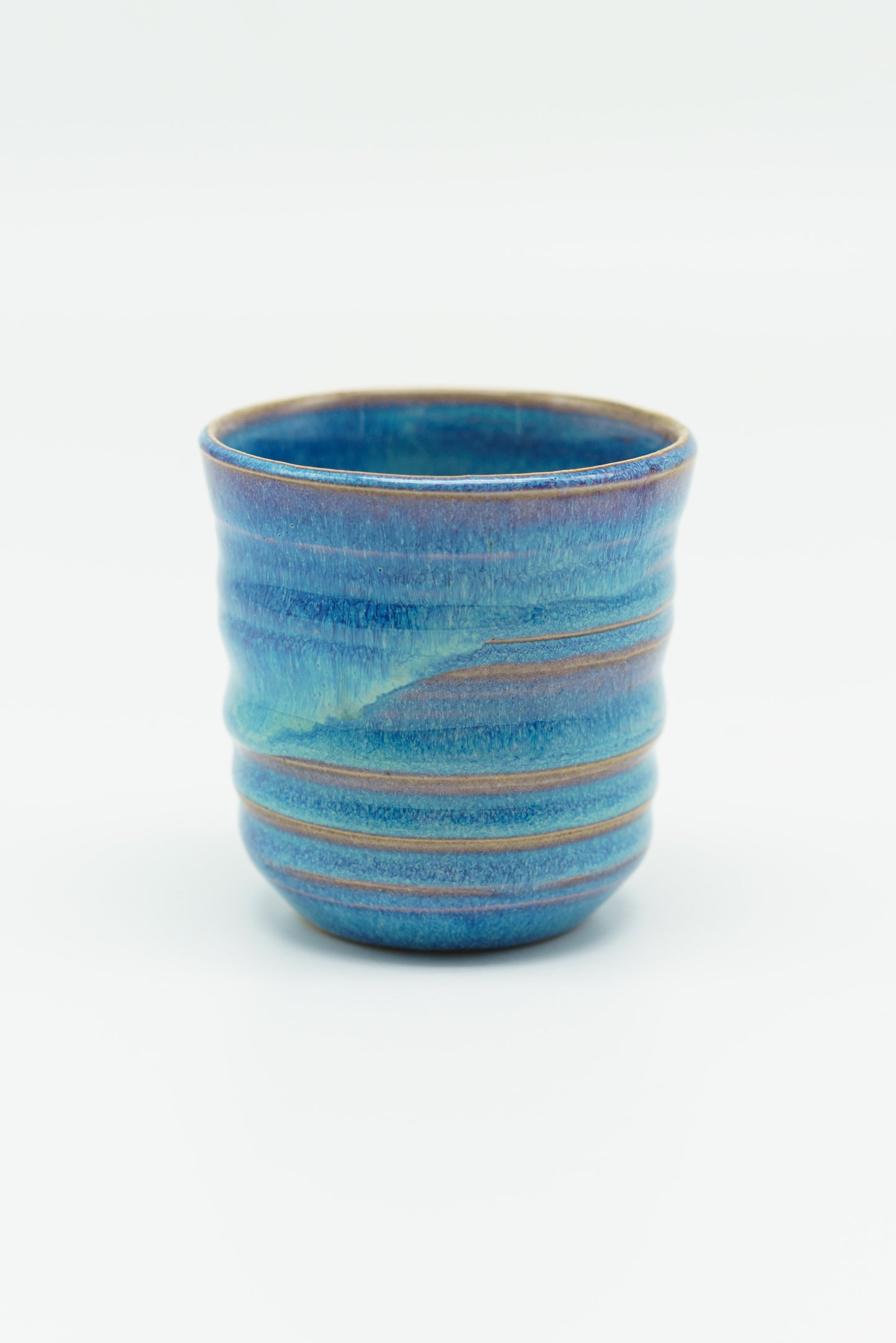 Ridged Cup in Cerulean Blue