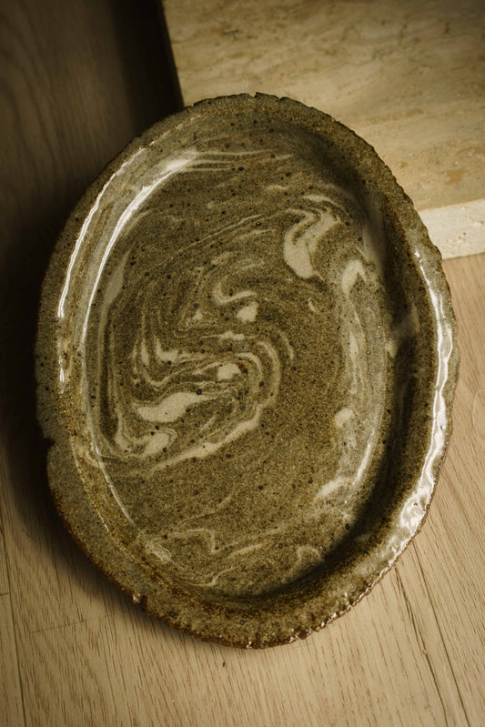 Marbled Oval Tray