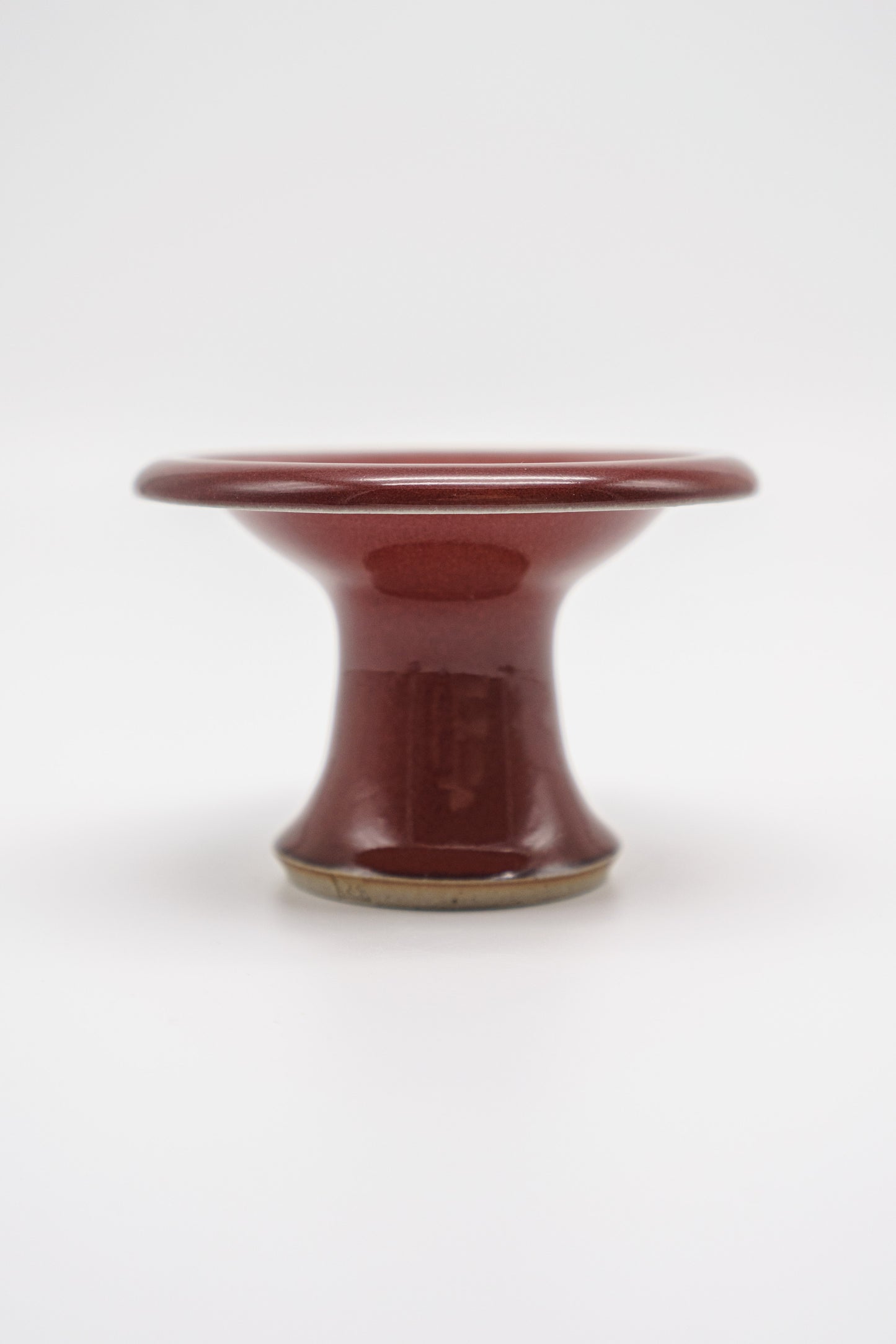 Pedestal Plate in Cranberry