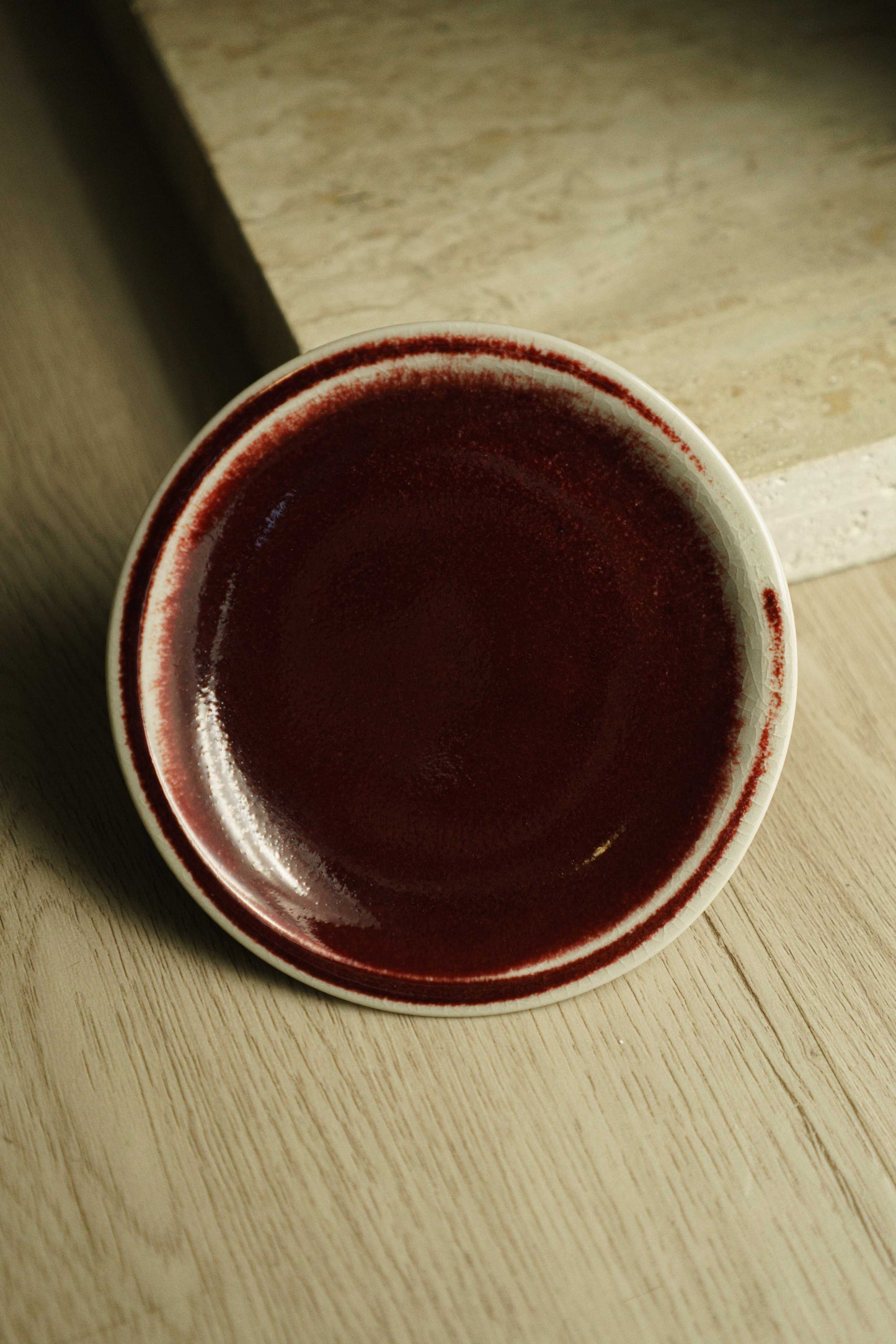 Small Dish in Cranberry