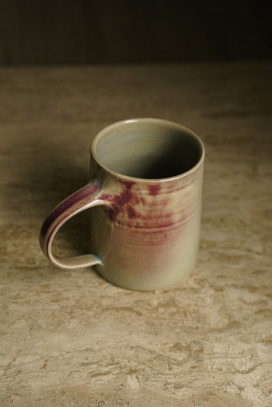 Straight Mug in Chun Blue with Blush