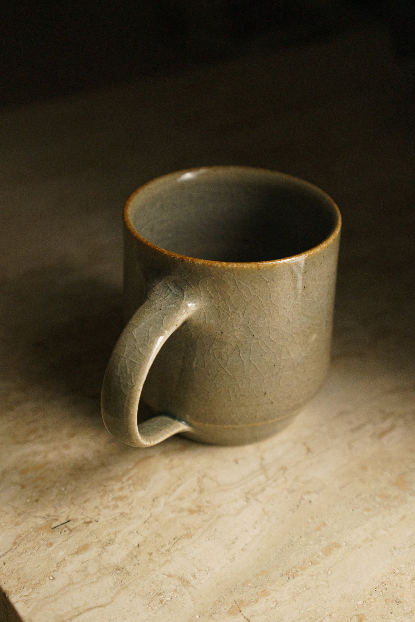Slender Strawberry Mug in Celadon