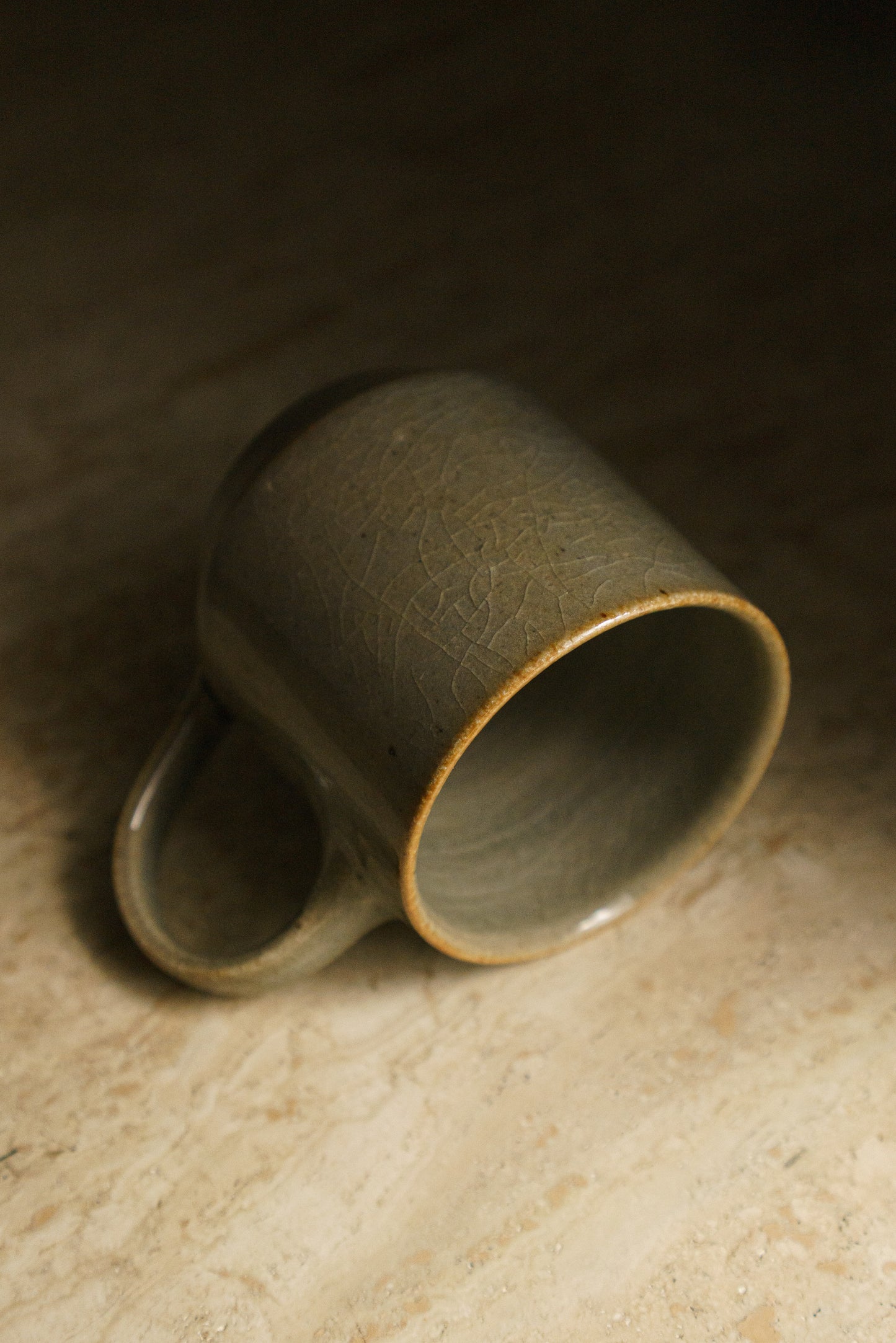 Slender Strawberry Mug in Celadon