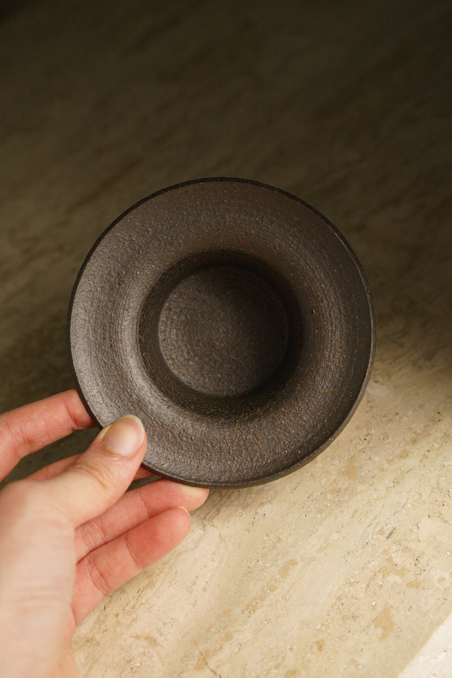 Pedestal Trinket Dish in Bare Clay