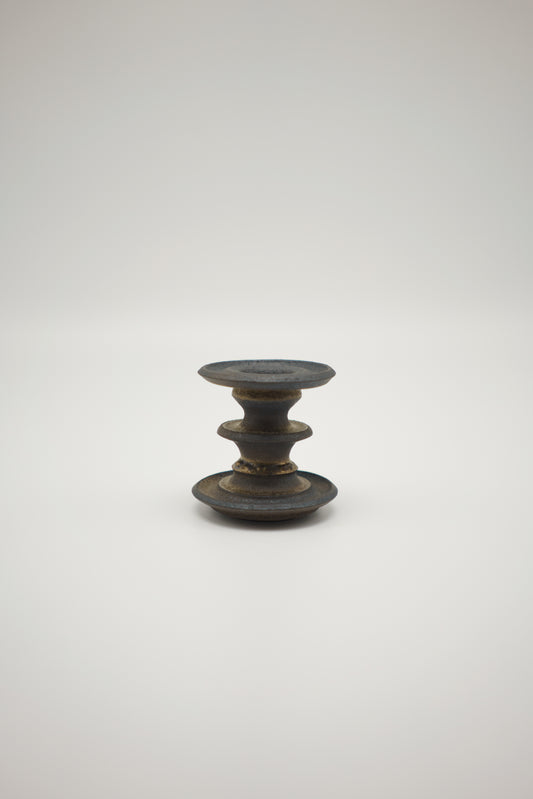 Metallic Bronze Candlestick (One of Two)