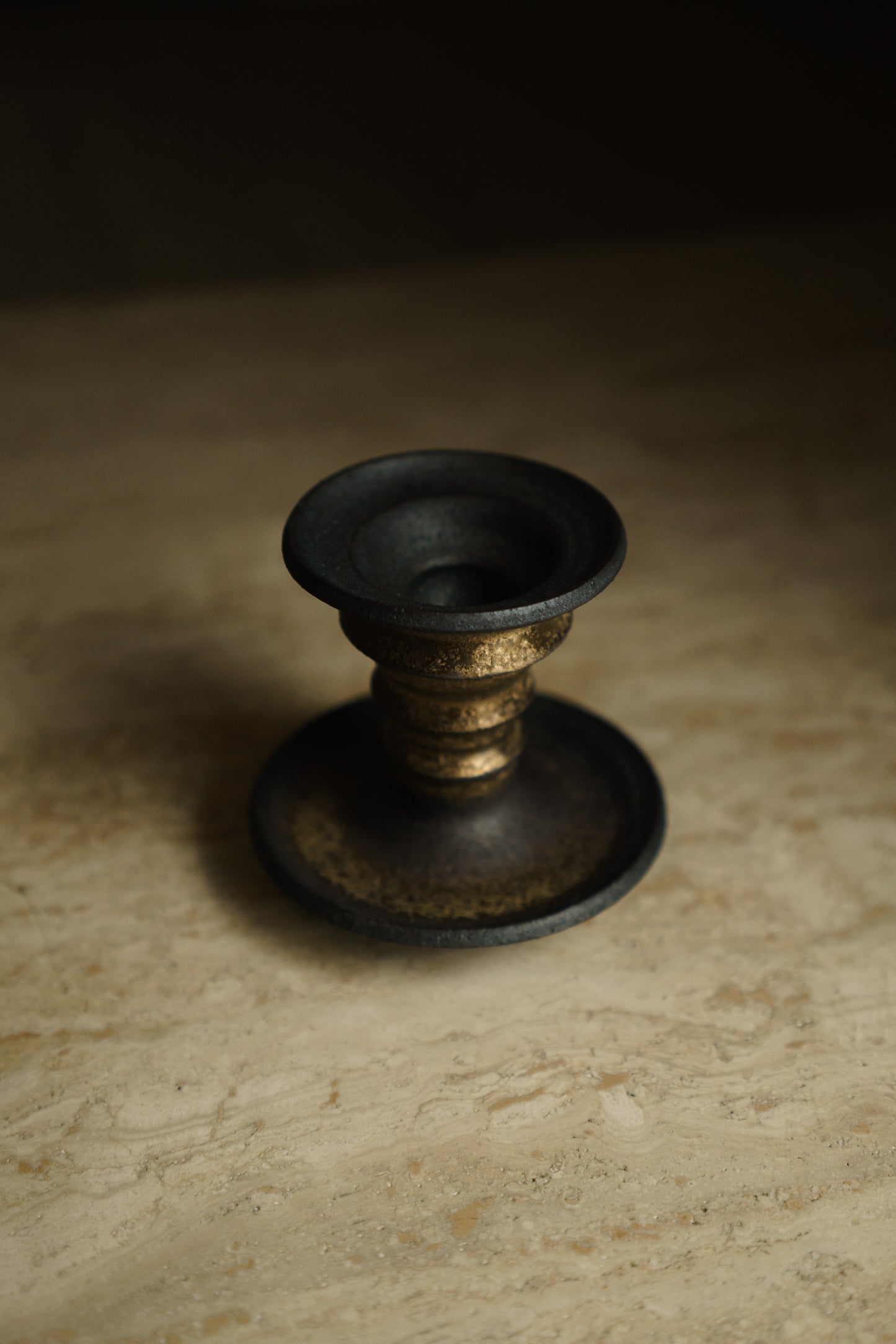Metallic Bronze Candlestick (Two of Two)