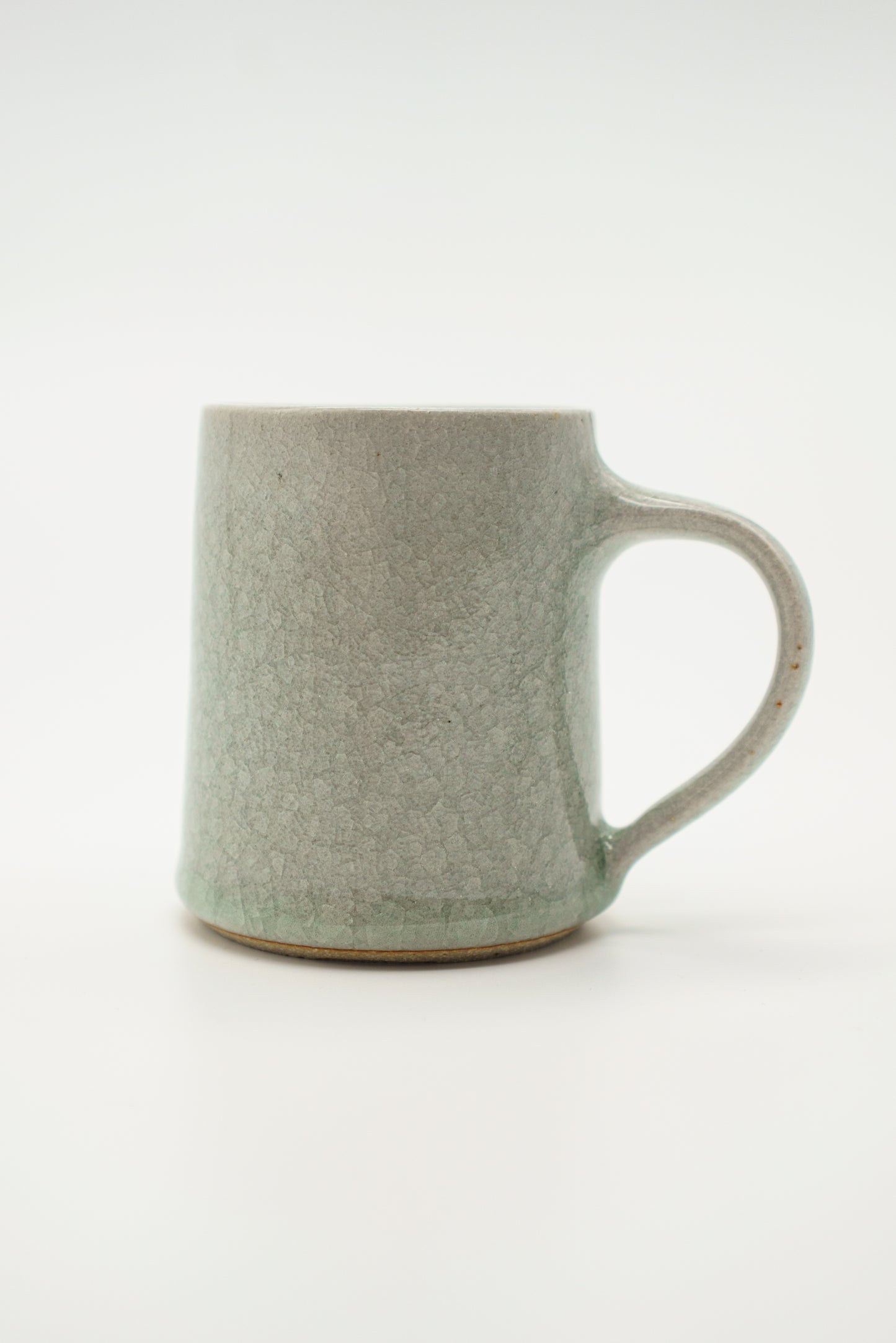 Straight-Walled Mug in Blue-Green Ice Crack