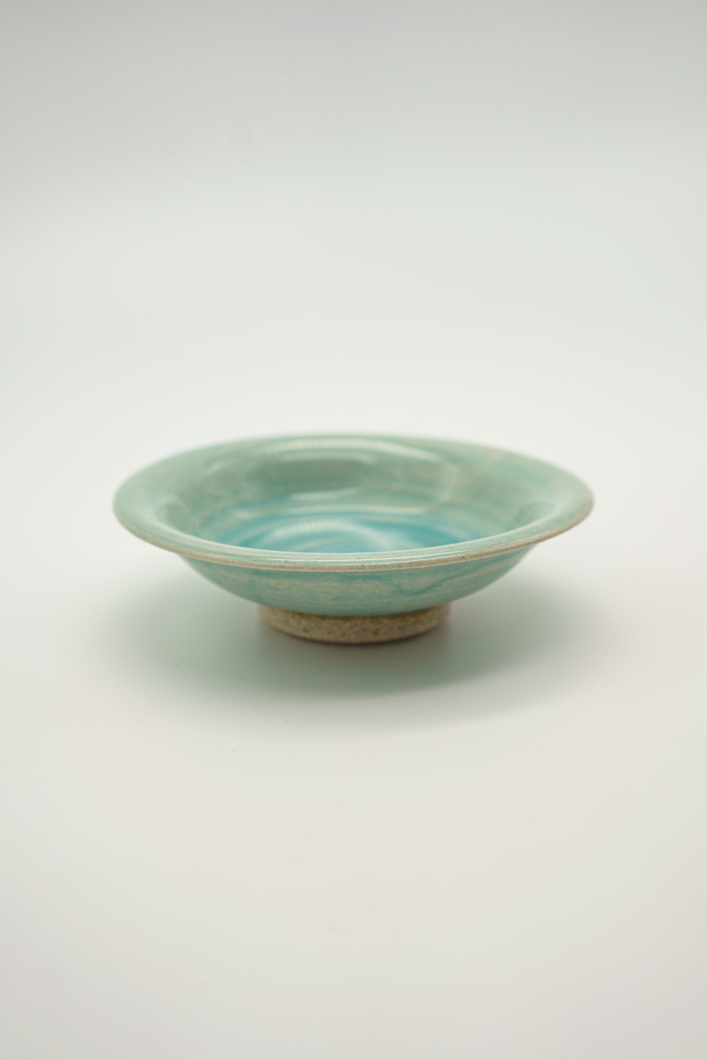 Shallow Blue Puddle Bowl