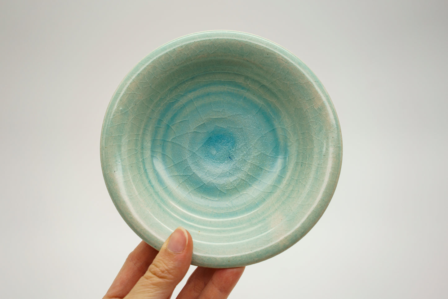 Shallow Blue Puddle Bowl