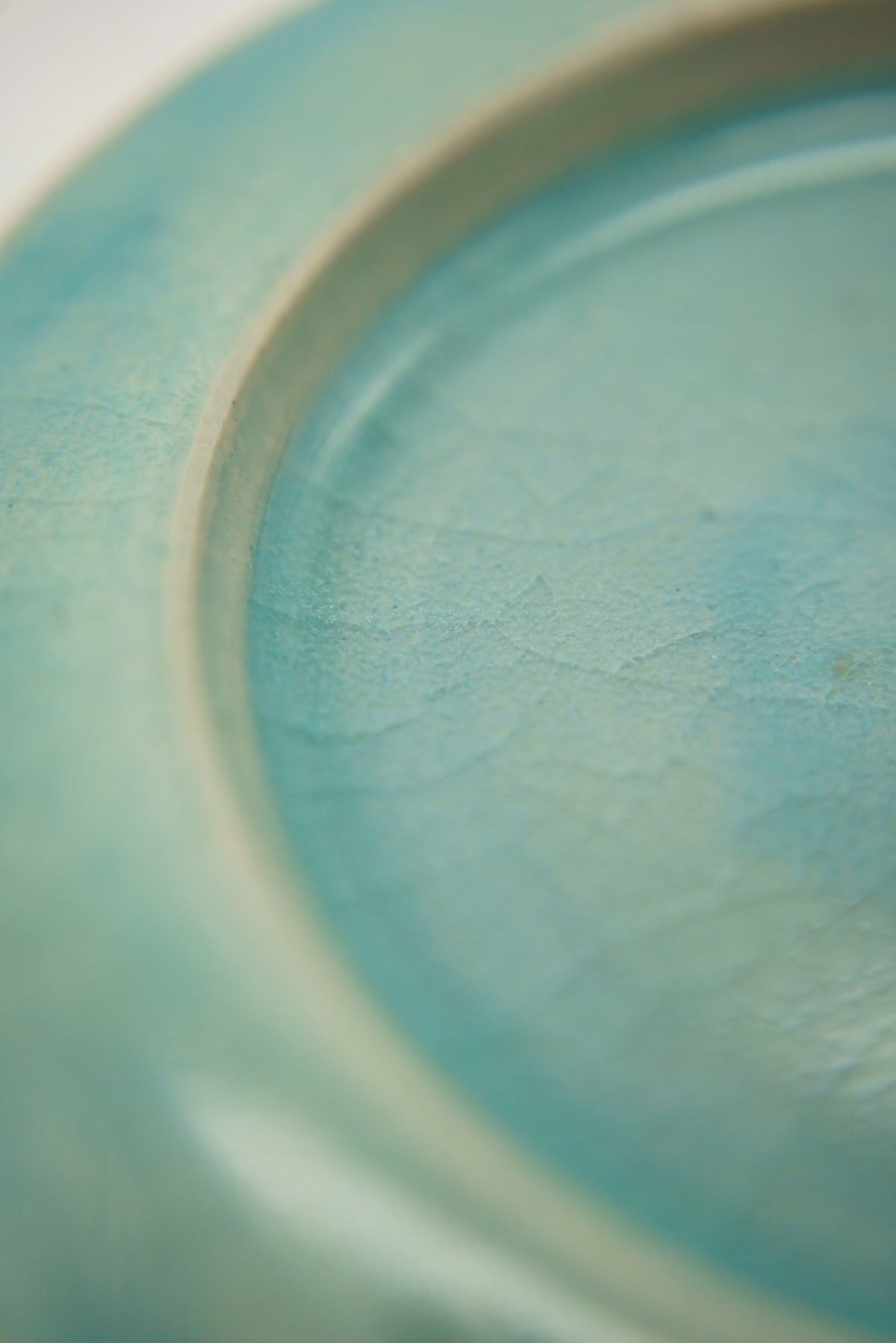 Blue Flat Rim Plate