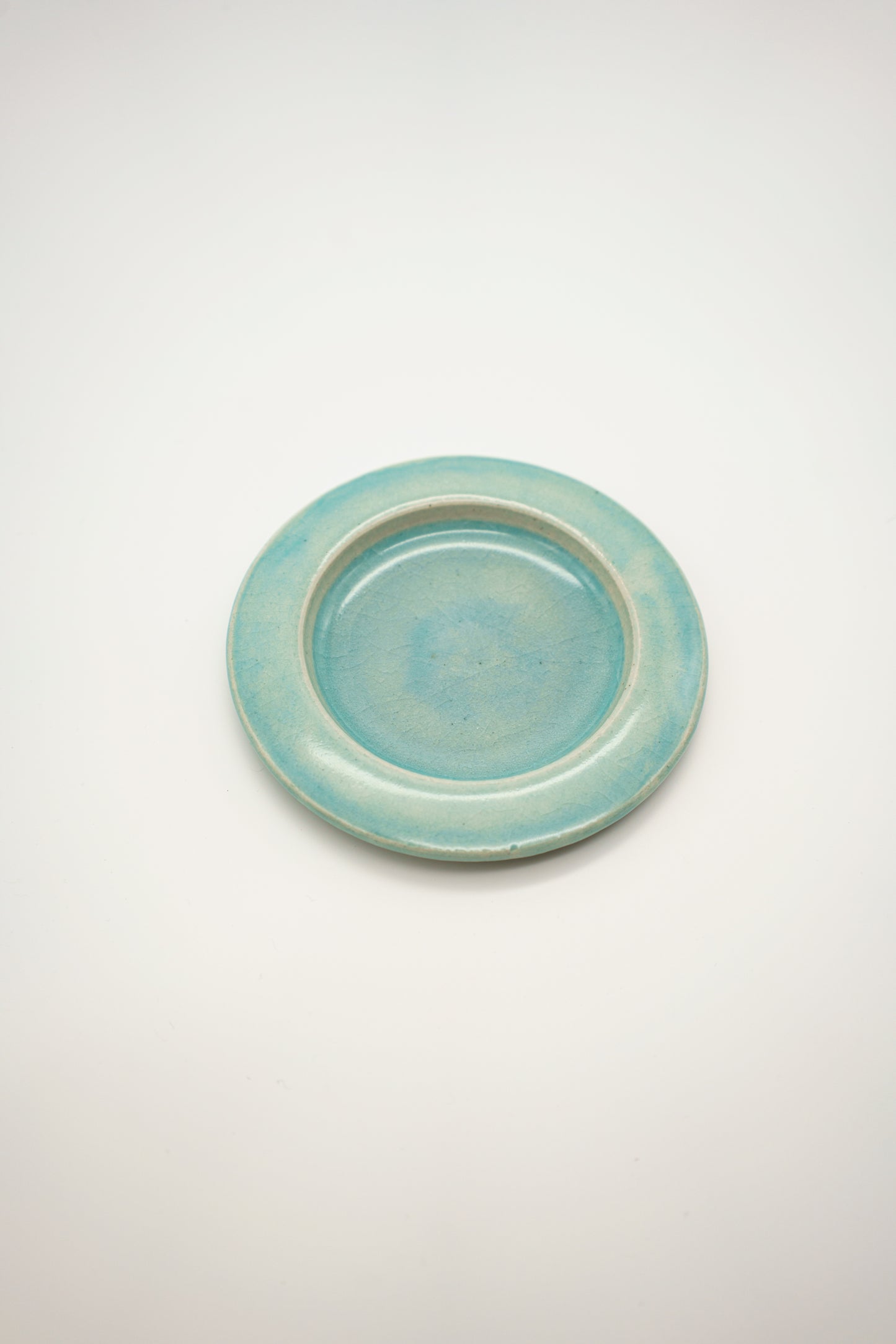 Blue Flat Rim Plate