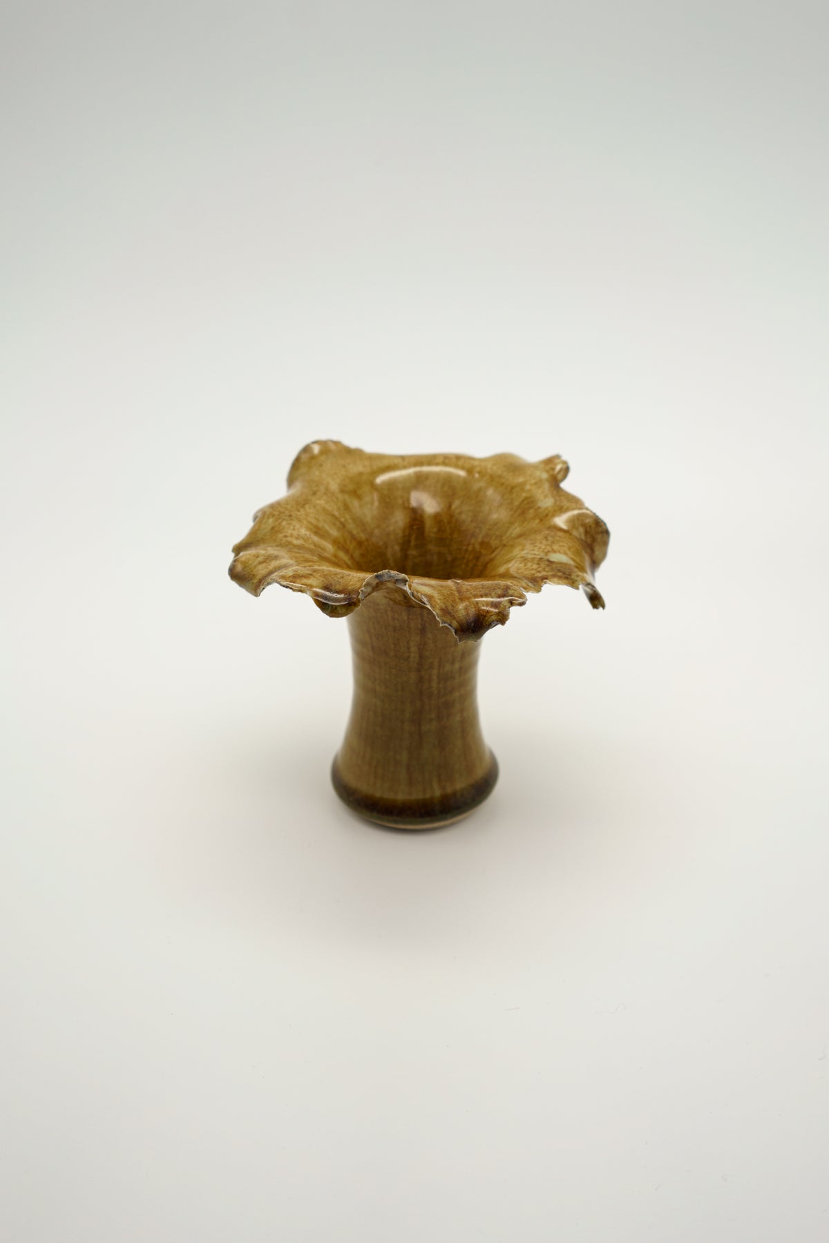 Amber Flower Vase
