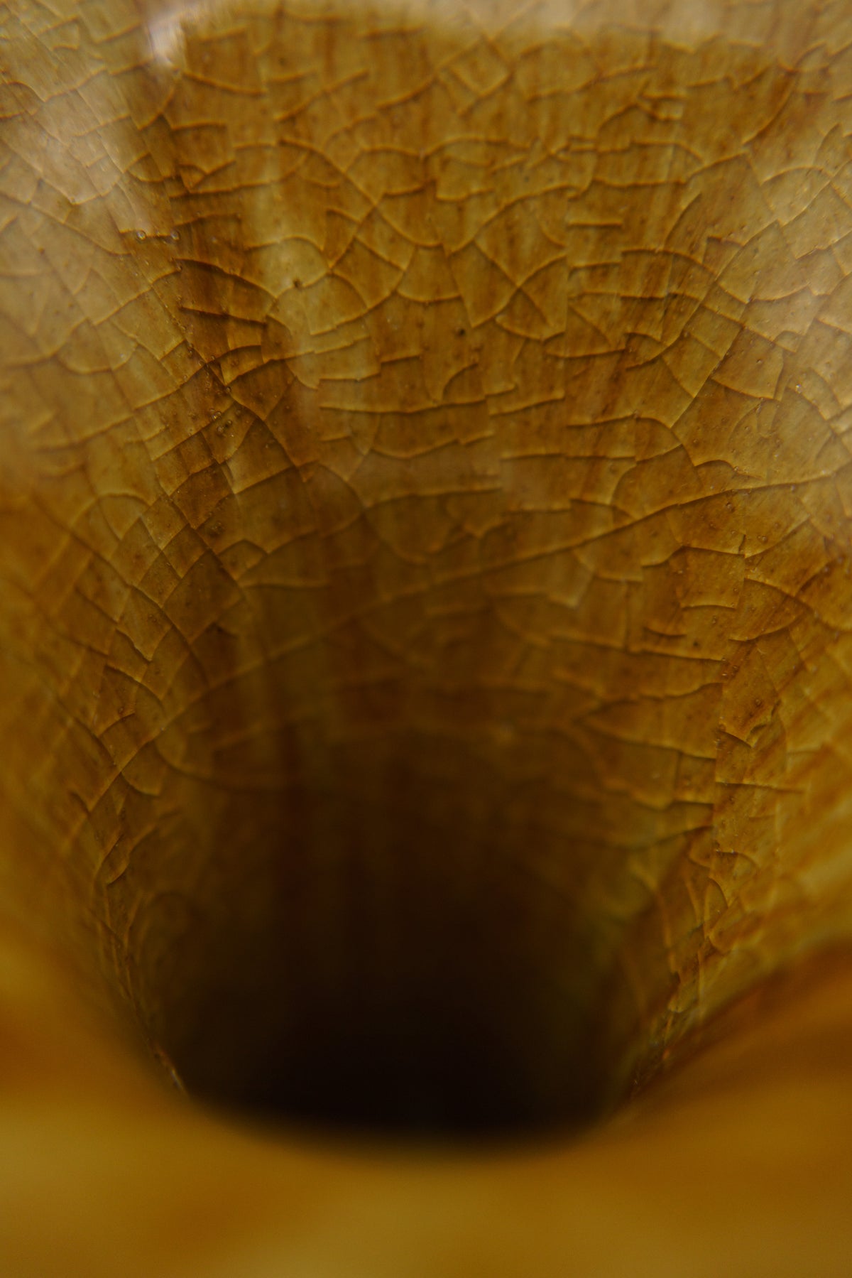 Amber Flower Vase