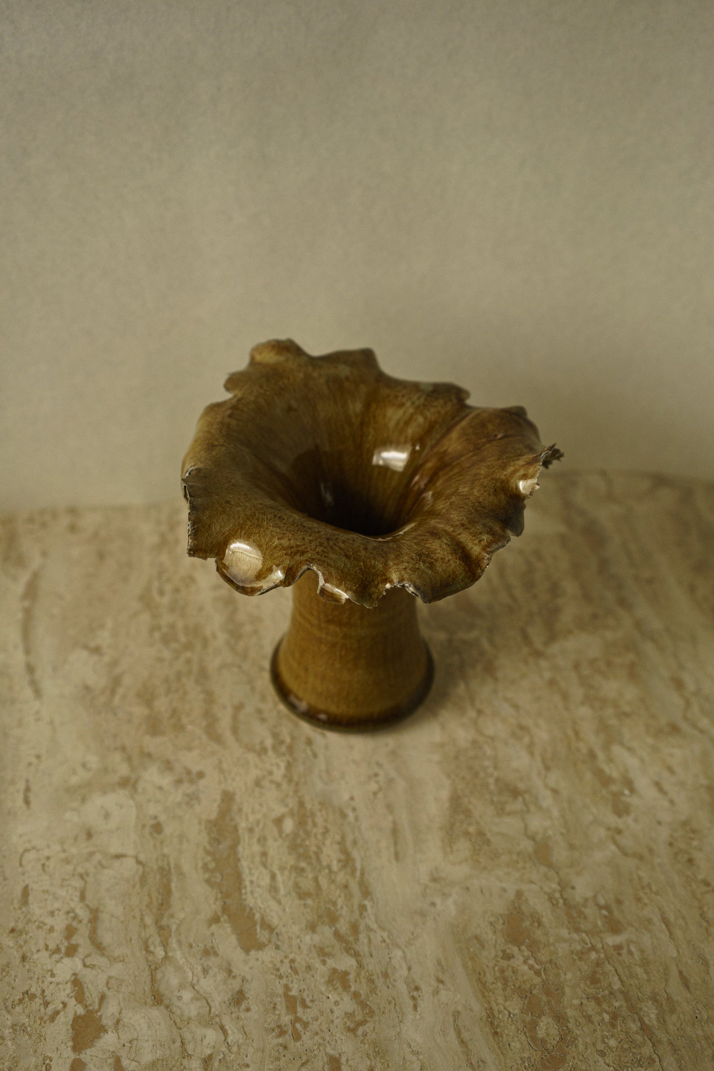 Amber Flower Vase