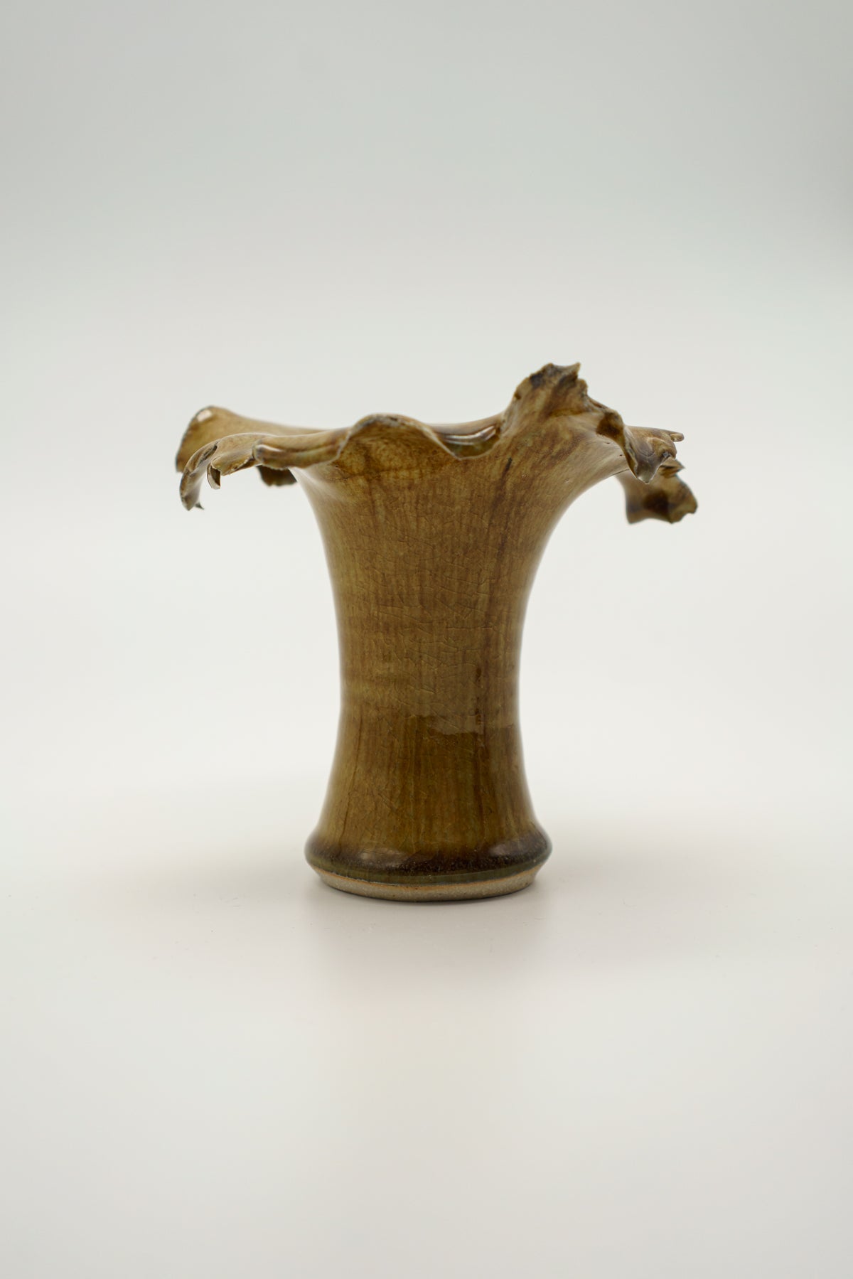 Amber Flower Vase