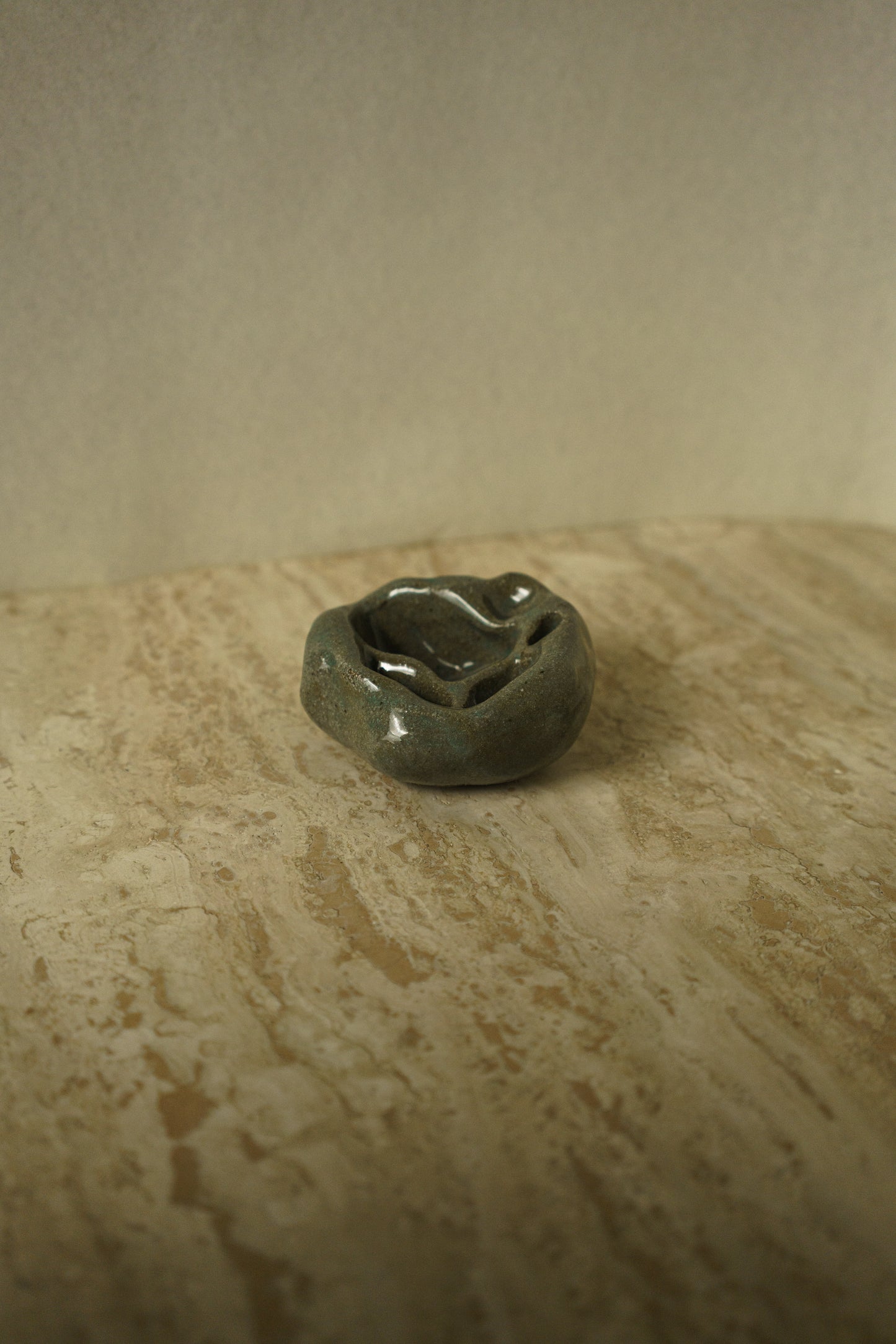 Round Green Trinket Holder