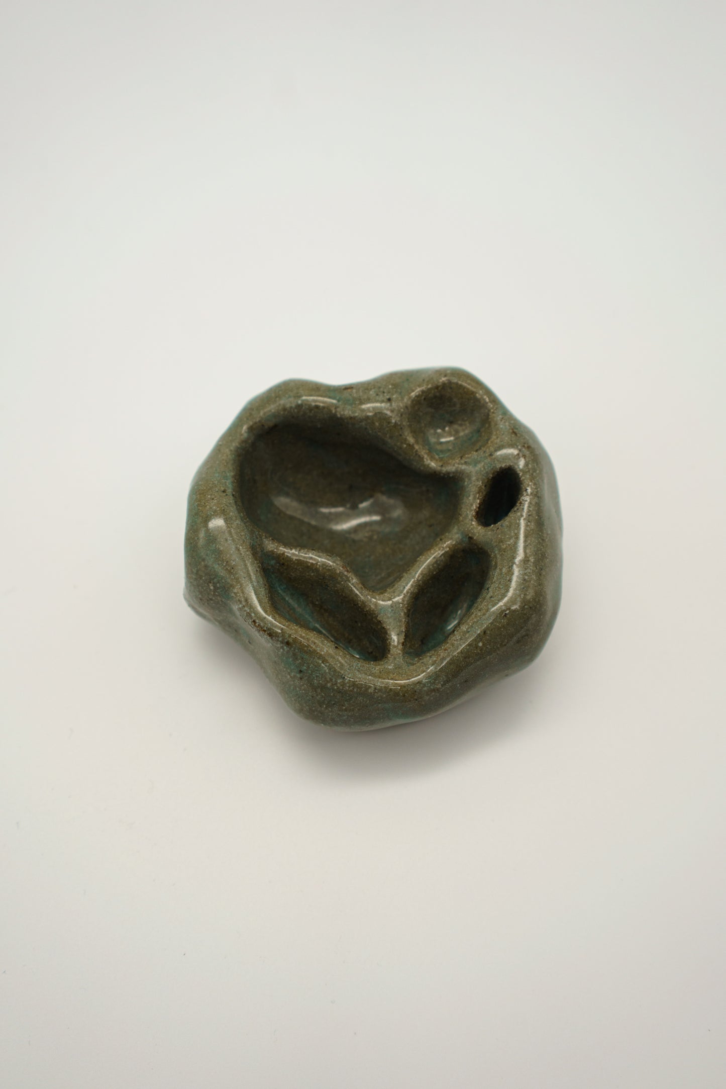 Round Green Trinket Holder