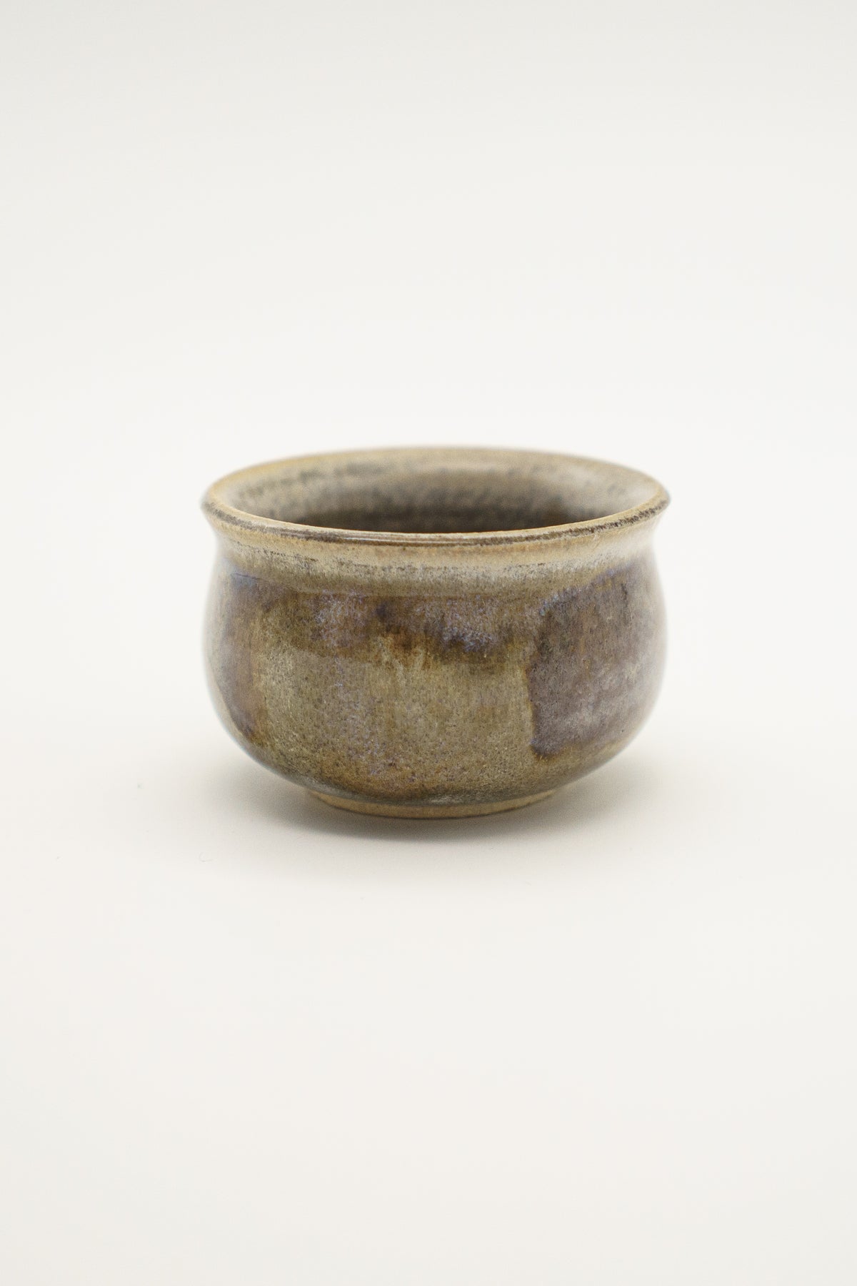 Cream and Tan Teacup brushed with Manganese