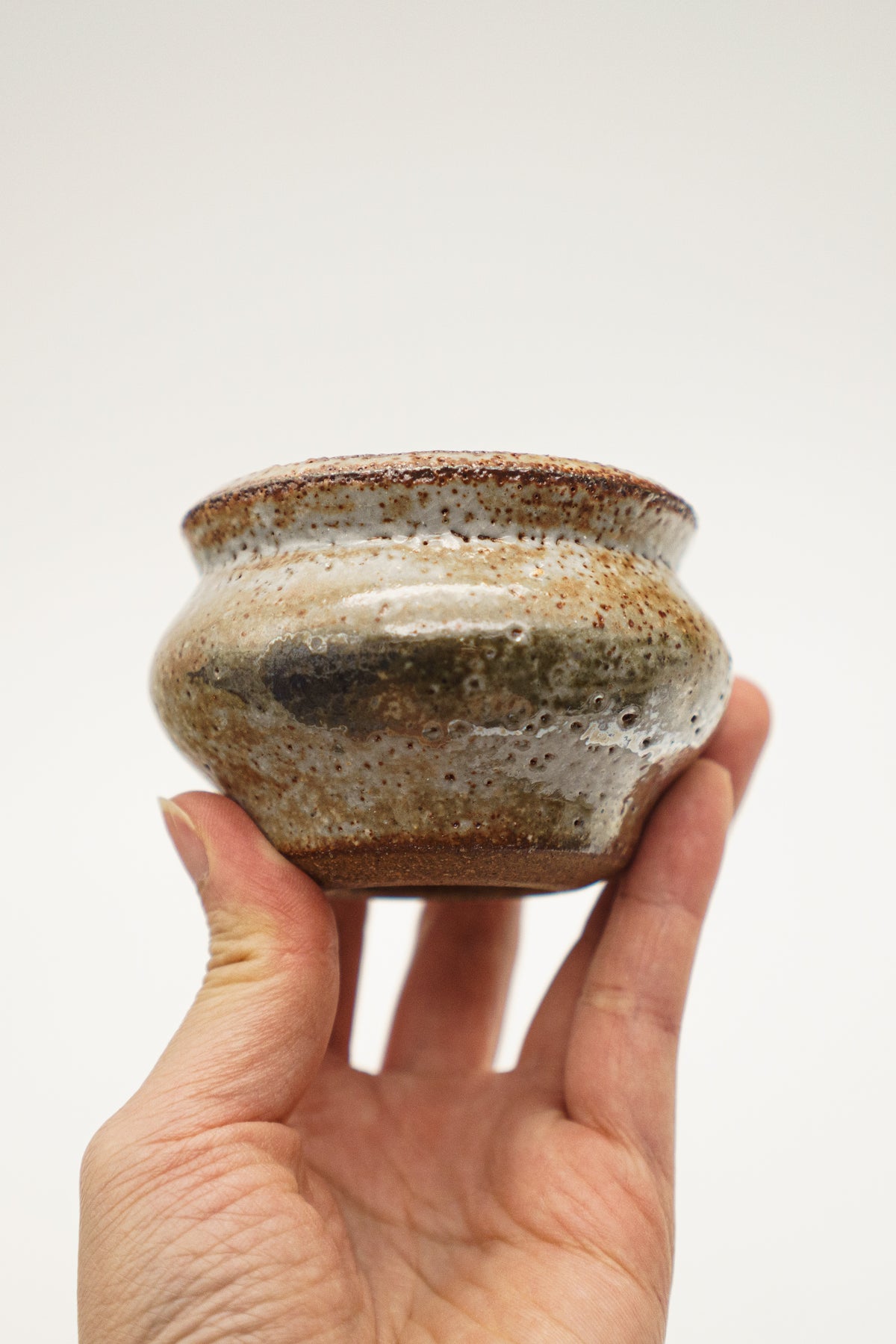 Mini Vase brushed with Manganese