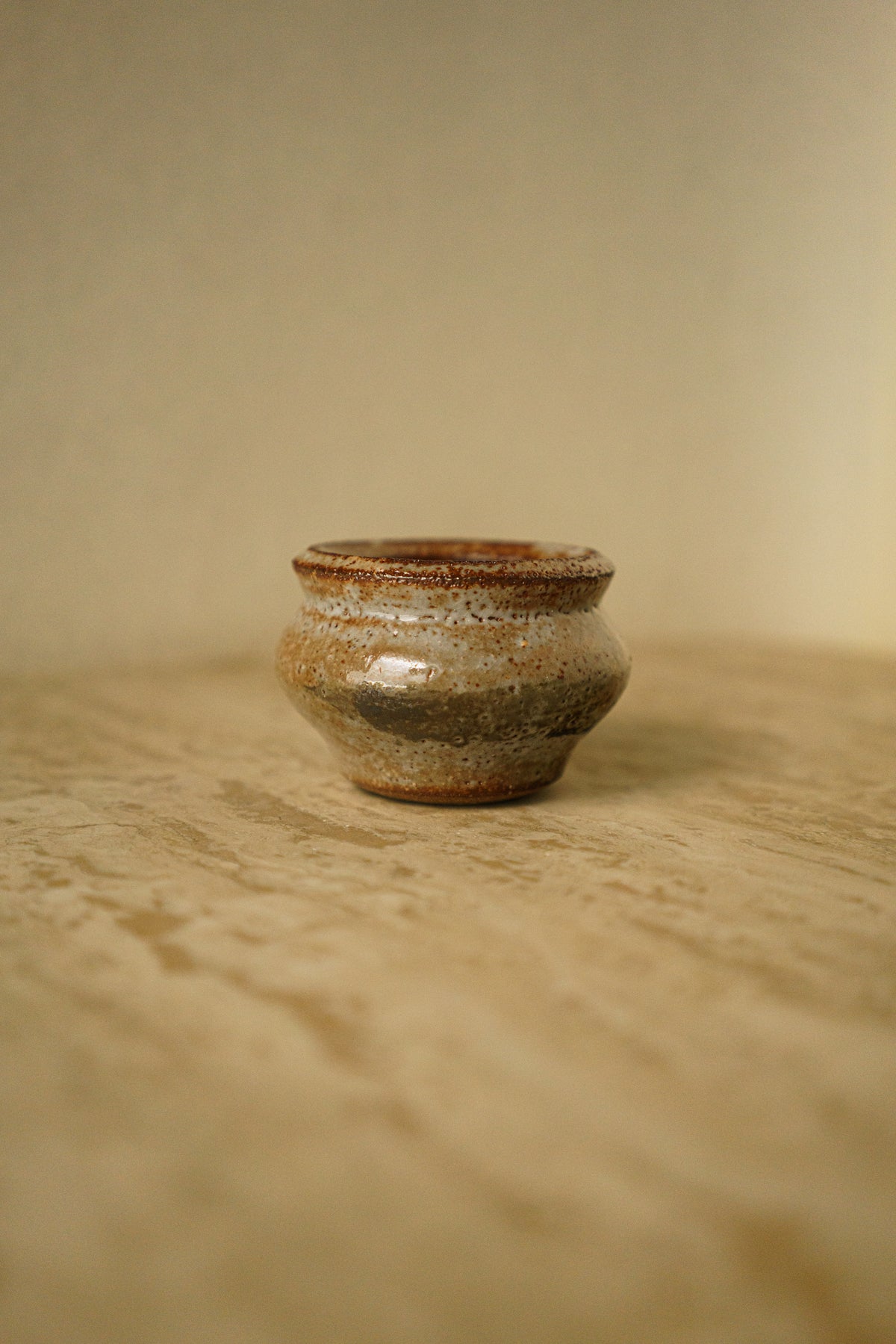 Mini Vase brushed with Manganese