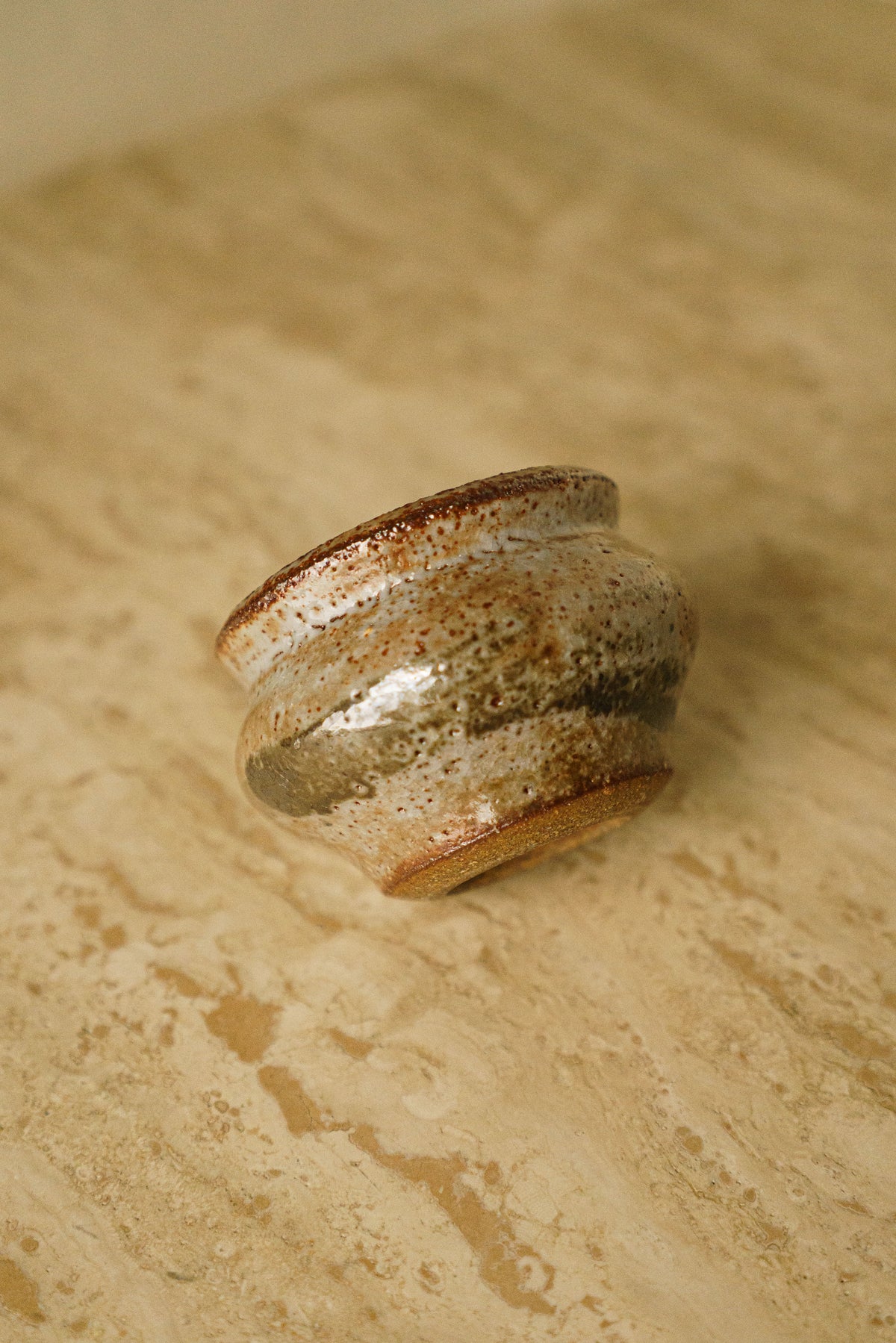 Mini Vase brushed with Manganese