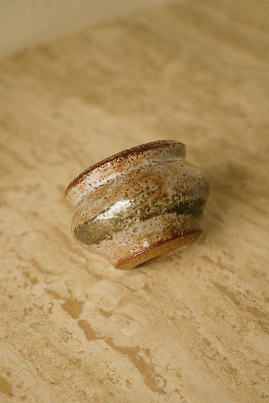 Mini Vase brushed with Manganese