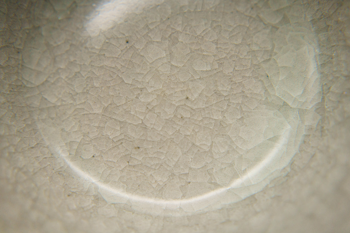 Wide Cappuccino Mug in Ice Crack