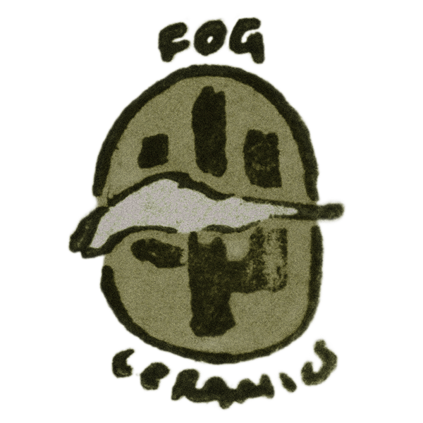 Fog Ceramics Logo of cactus and cloud
